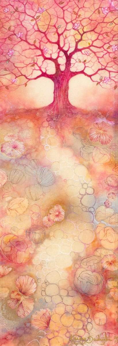 Cherry Blossom - Published Original by artist Kerry Darlington - Wyecliffe Galleries