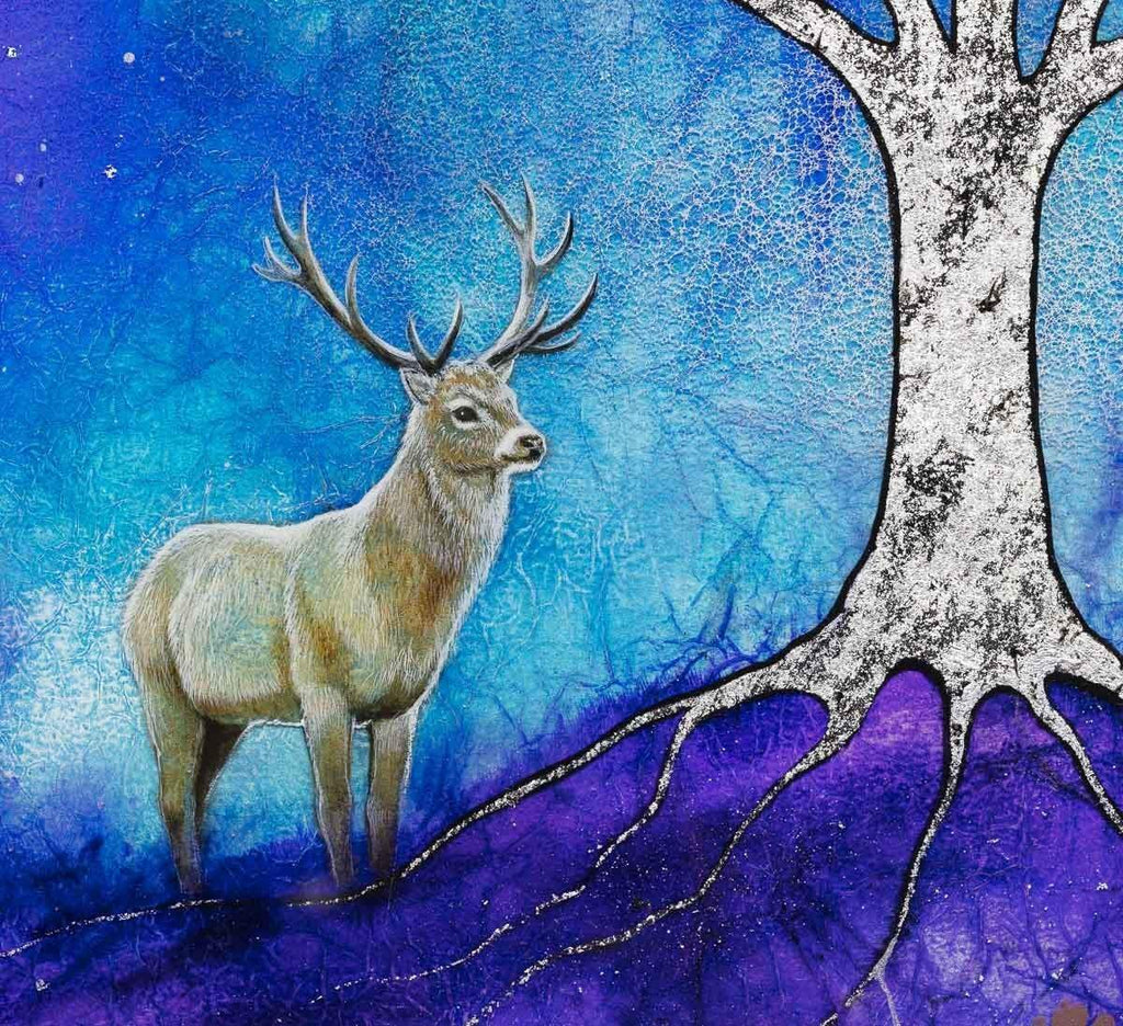 Cloak of Stars - Original - SOLD by artist Kerry Darlington - Wyecliffe Galleries