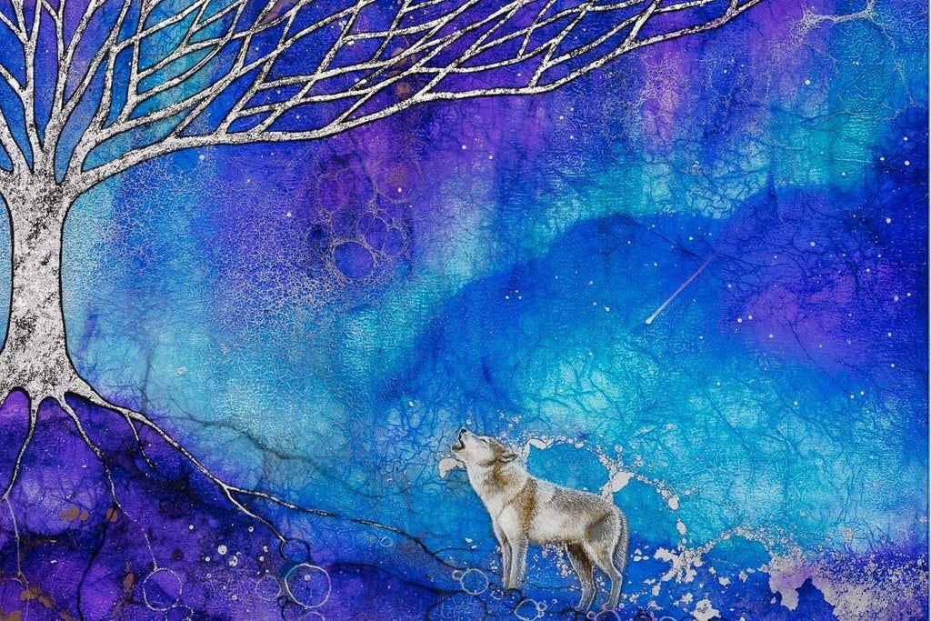 Cloak of Stars - Original - SOLD by artist Kerry Darlington - Wyecliffe Galleries