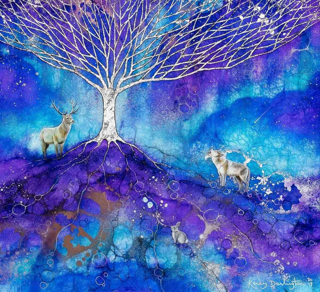 Cloak of Stars - Original - SOLD by artist Kerry Darlington - Wyecliffe Galleries