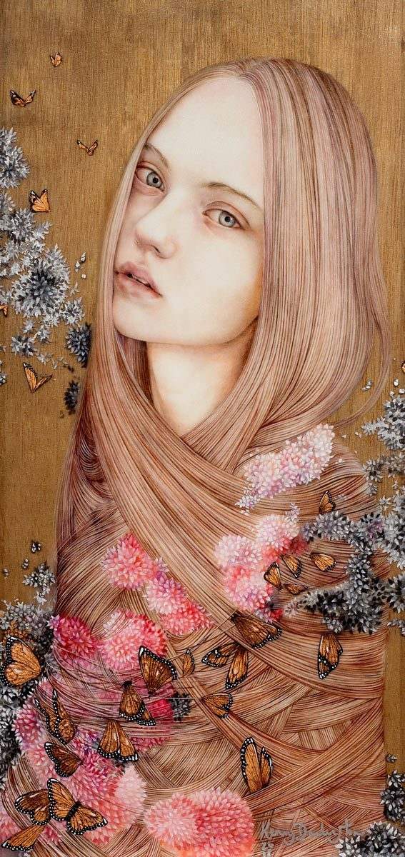 Cocoon - Original - SOLD by artist Kerry Darlington - Wyecliffe Galleries