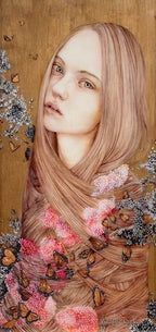 Cocoon - Original - SOLD by artist Kerry Darlington - Wyecliffe Galleries