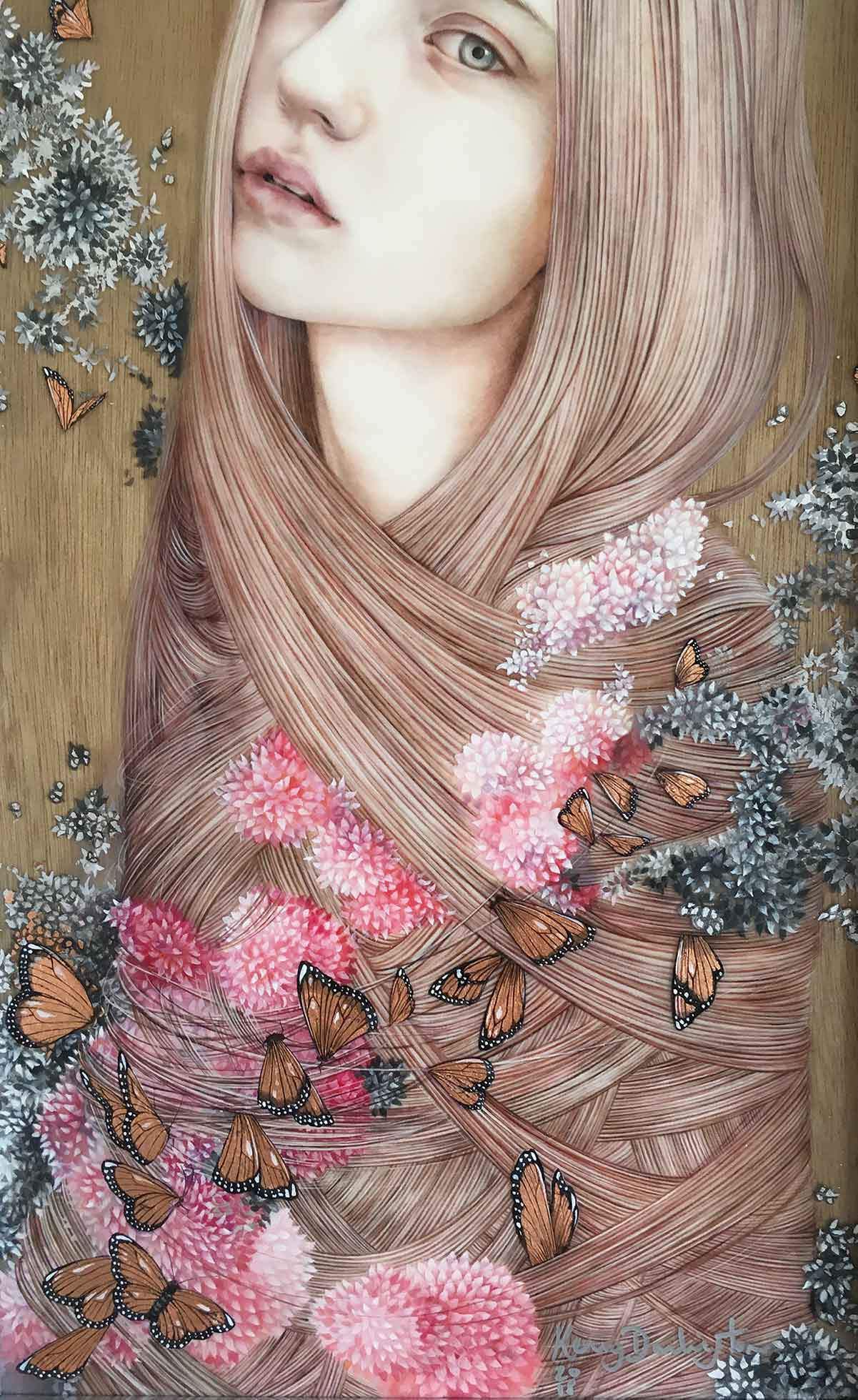 Cocoon - Original - SOLD by artist Kerry Darlington - Wyecliffe Galleries