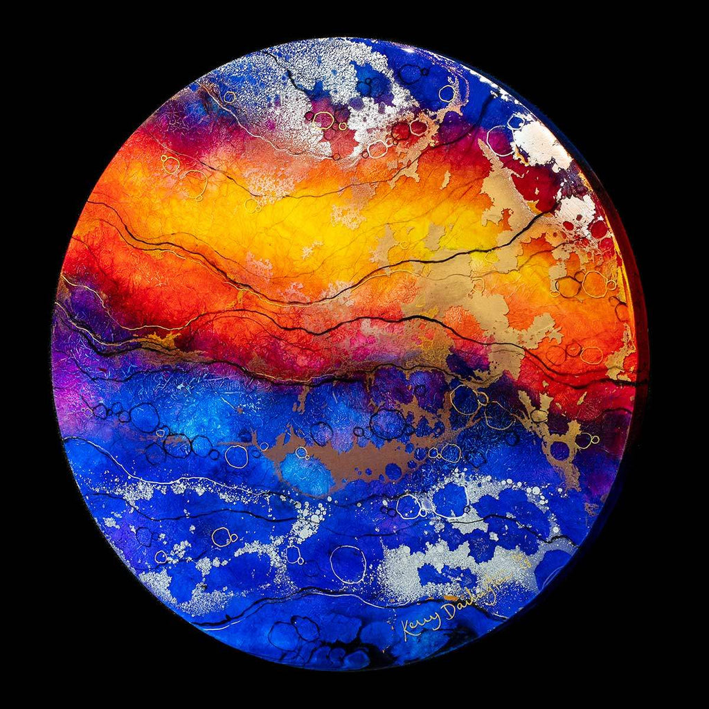 Comet West - Original - SOLD by artist Kerry Darlington - Wyecliffe Galleries