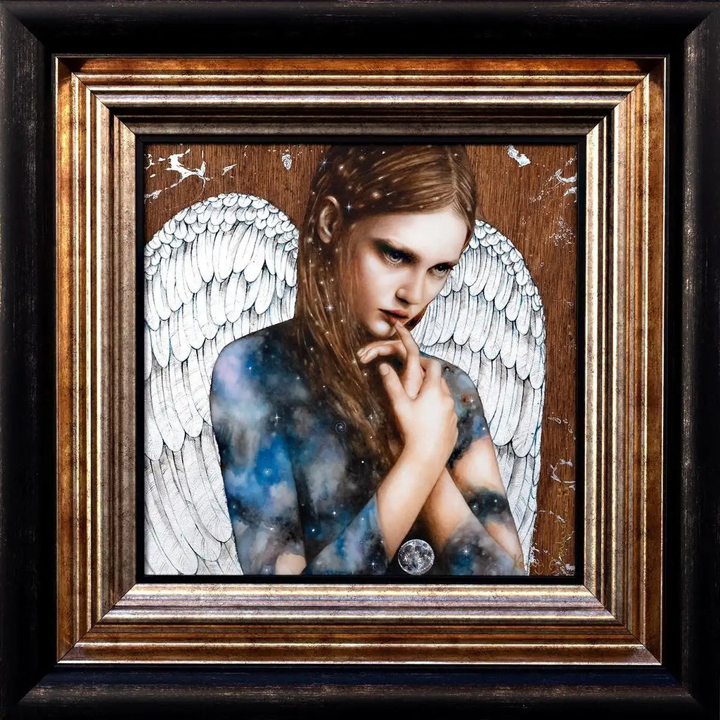 Cosmic Angel - Original - SOLD by artist Kerry Darlington - Wyecliffe Galleries