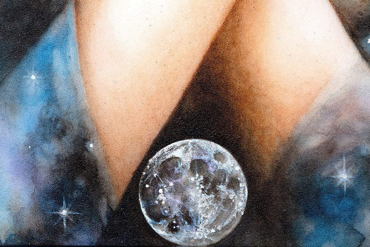 Cosmic Angel - Original - SOLD by artist Kerry Darlington - Wyecliffe Galleries