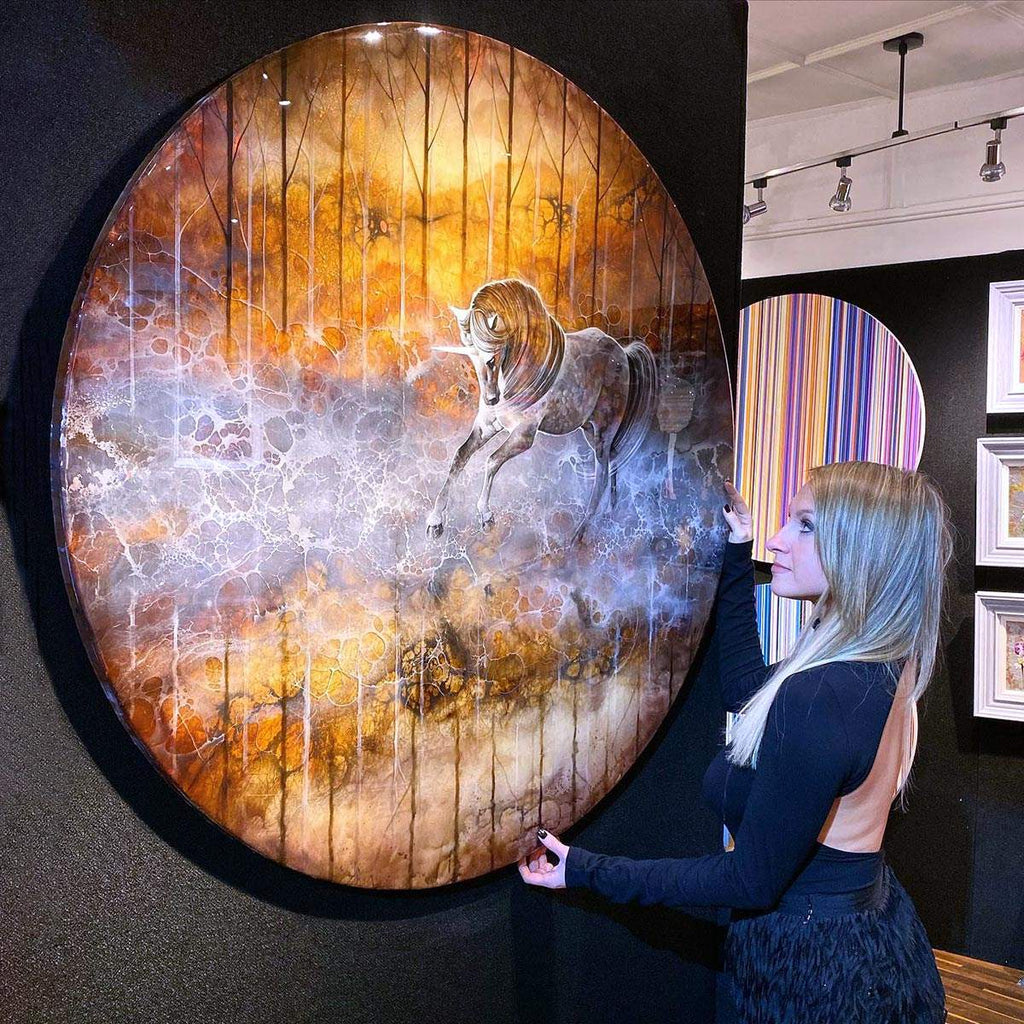 Creating Starlight - Original - SOLD by artist Kerry Darlington - Wyecliffe Galleries