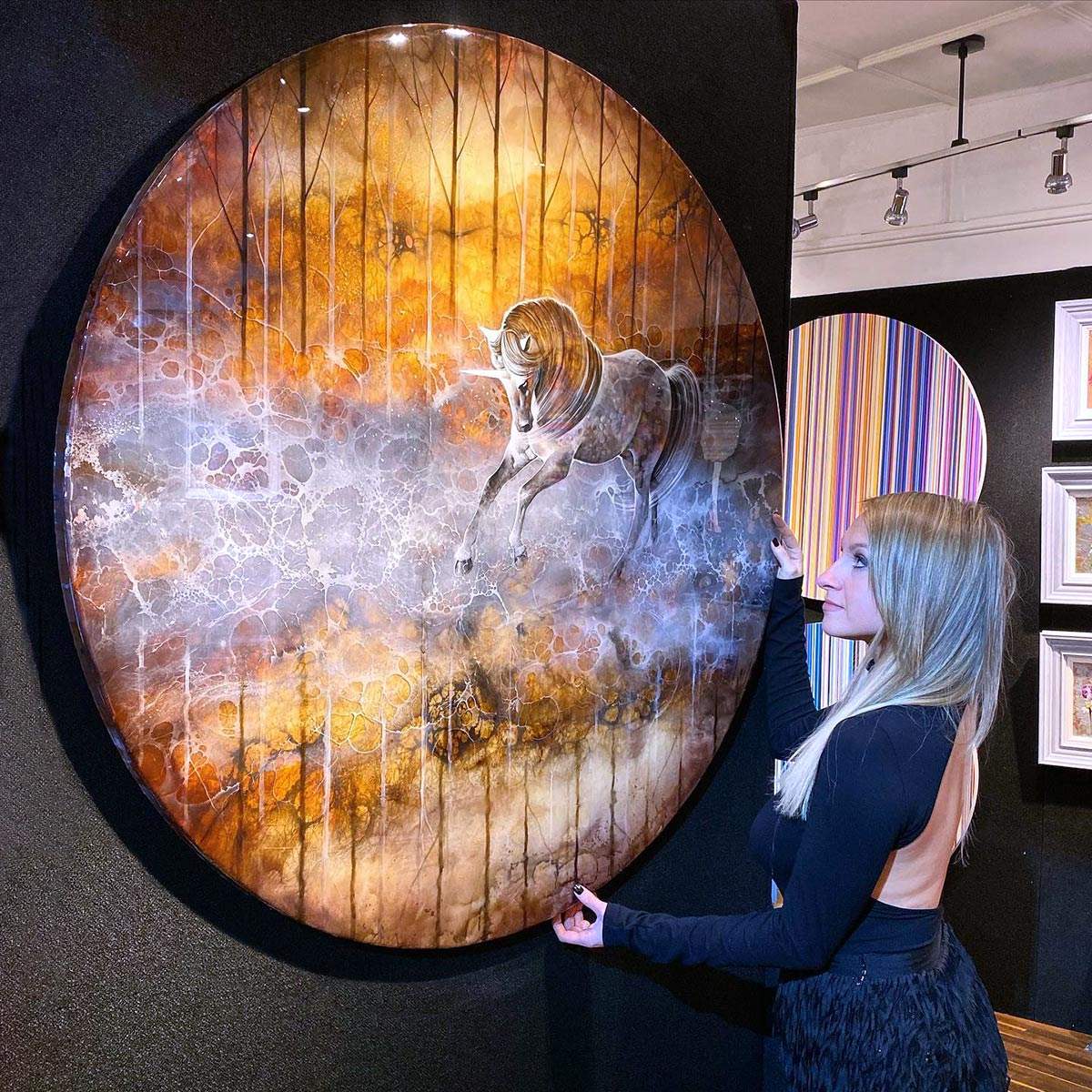 Creating Starlight - Original - SOLD by artist Kerry Darlington - Wyecliffe Galleries