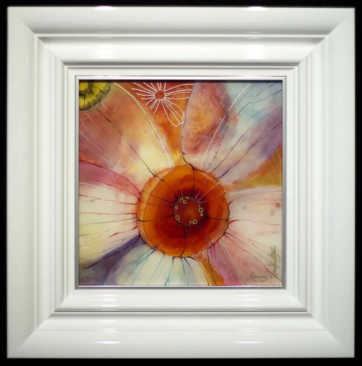Dahlia - ORIGINAL - SOLD by artist Kerry Darlington - Wyecliffe Galleries