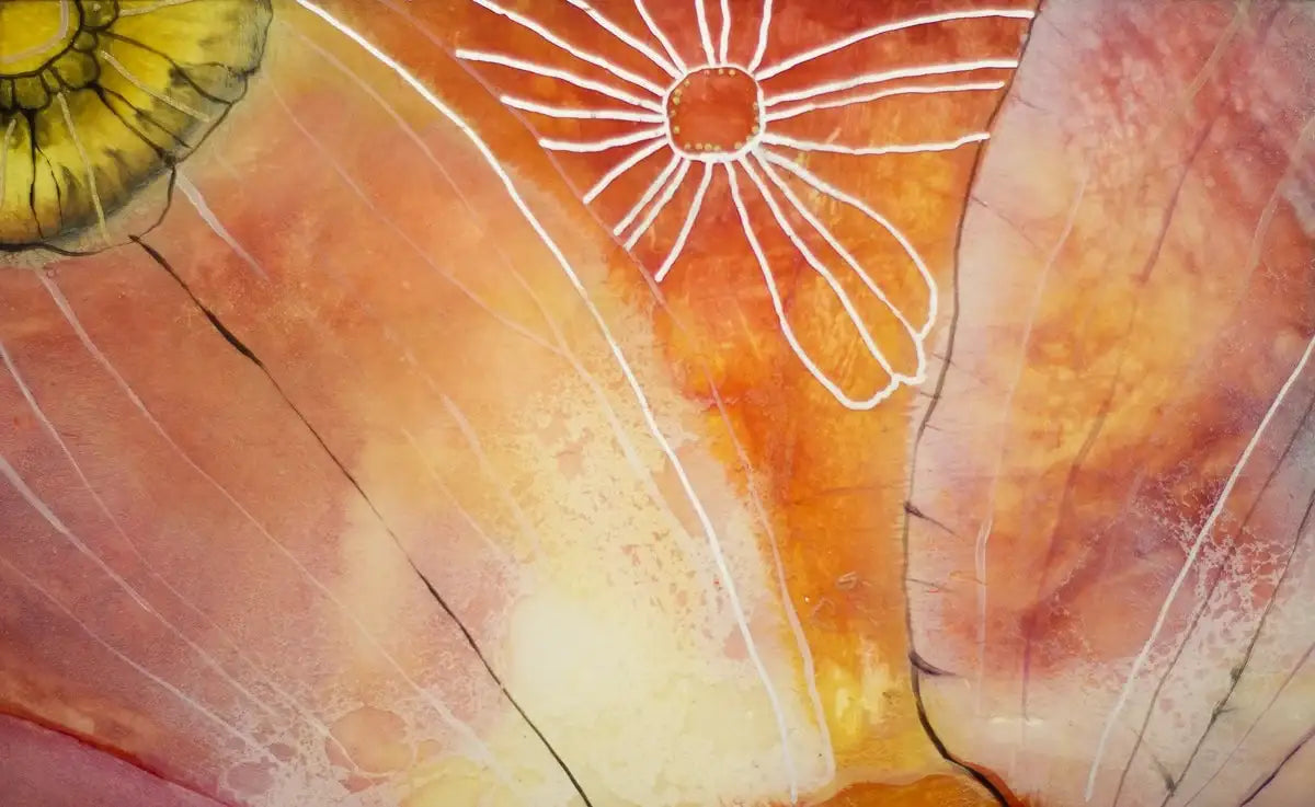 Dahlia - ORIGINAL - SOLD by artist Kerry Darlington - Wyecliffe Galleries