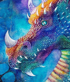 Dragon of Hidden Treasures - Published Original by artist Kerry Darlington - Wyecliffe Galleries