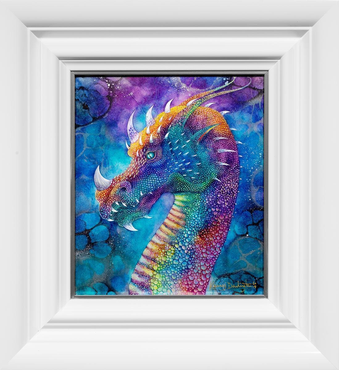 Dragon of Hidden Treasures Kerry Darlington Framed