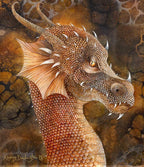Dragon of the Underworld - Published Original by artist Kerry Darlington - Wyecliffe Galleries