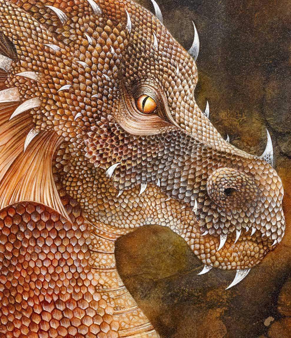 Dragon of the Underworld - Published Original by artist Kerry Darlington - Wyecliffe Galleries