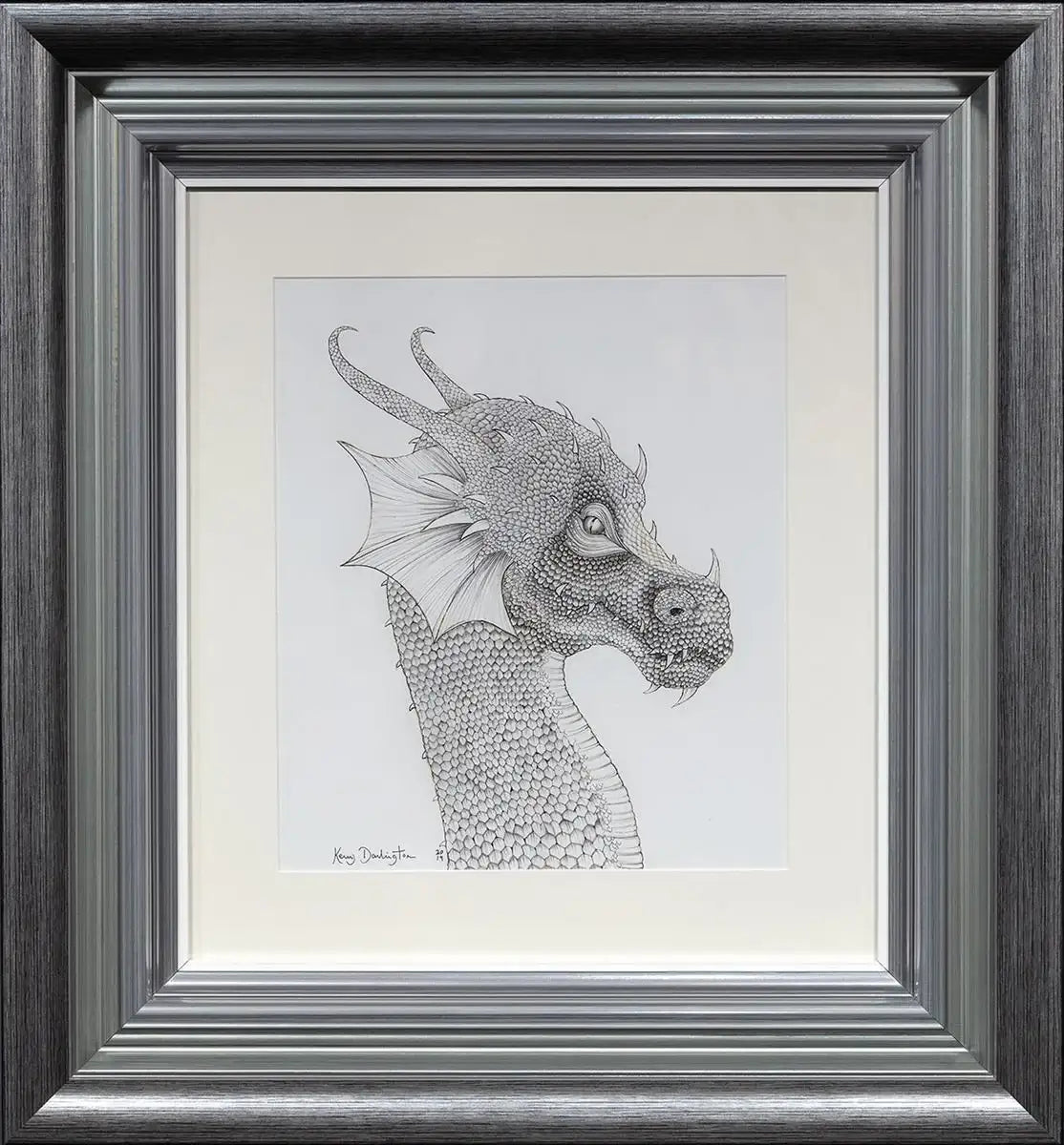 Dragon of the Underworld - Original Sketch - SOLD by artist Kerry Darlington - Wyecliffe Galleries