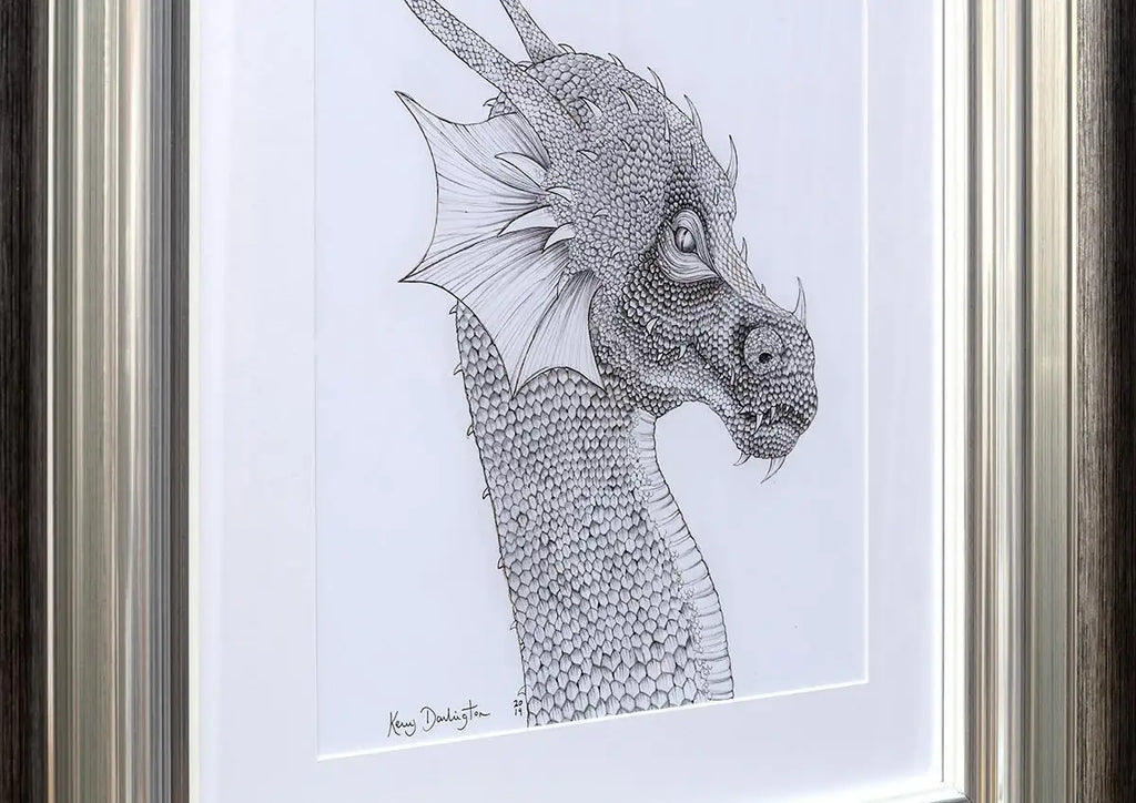 Dragon of the Underworld - Original Sketch - SOLD by artist Kerry Darlington - Wyecliffe Galleries
