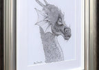 Dragon of the Underworld - Original Sketch - SOLD by artist Kerry Darlington - Wyecliffe Galleries