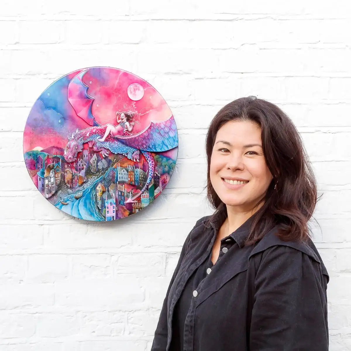 Dragon Rider - Edition by artist Kerry Darlington - Wyecliffe Galleries