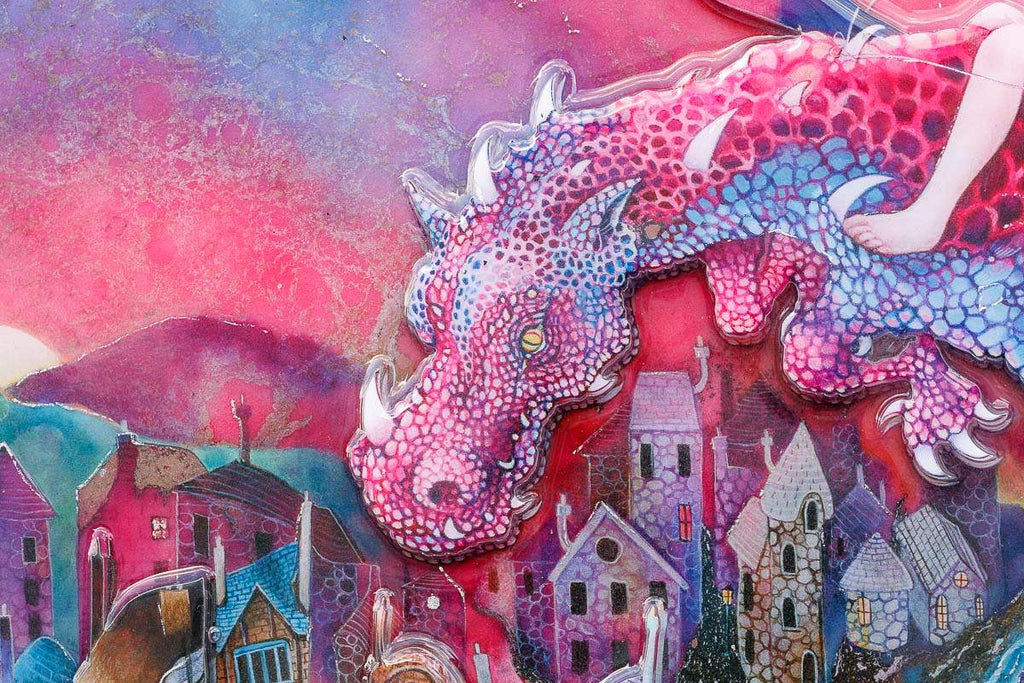Dragon Rider - Edition by artist Kerry Darlington - Wyecliffe Galleries