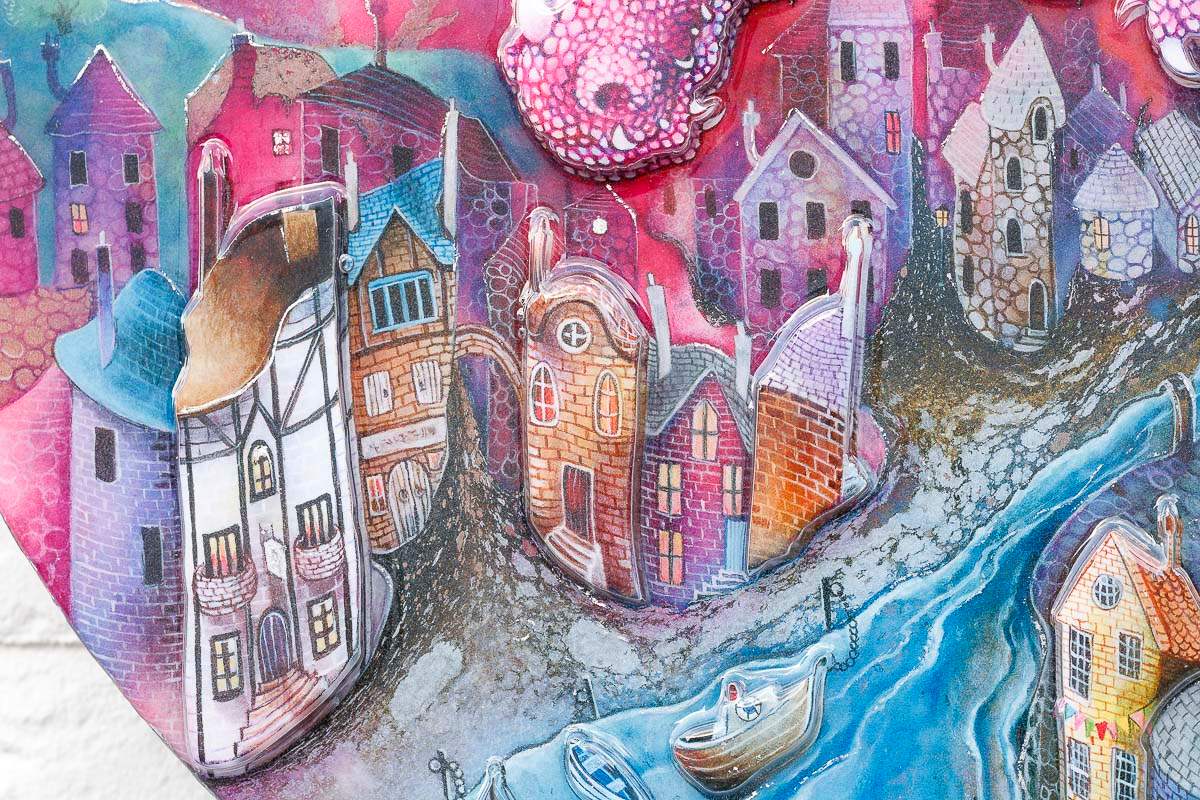 Dragon Rider - Edition by artist Kerry Darlington - Wyecliffe Galleries