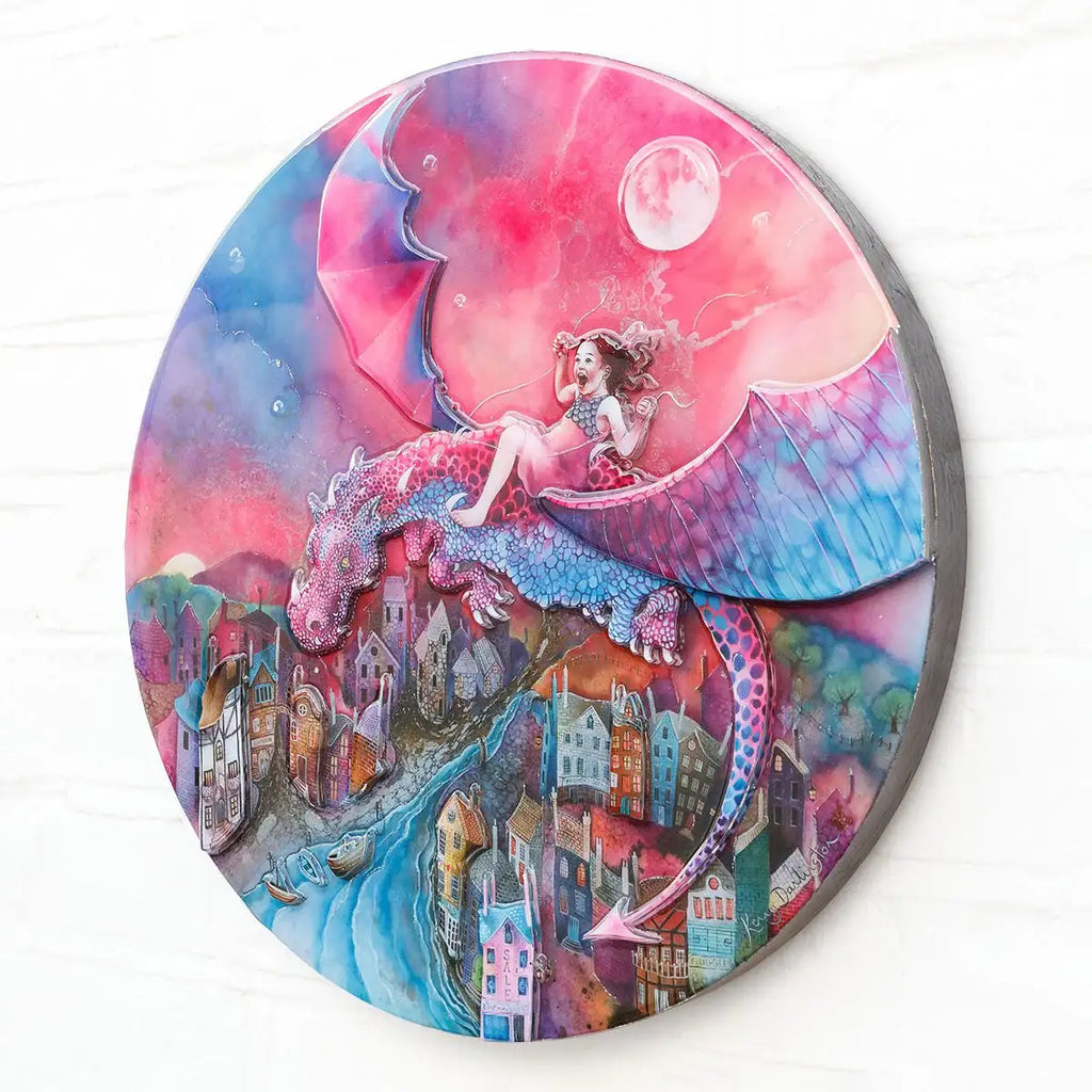 Dragon Rider - Edition by artist Kerry Darlington - Wyecliffe Galleries
