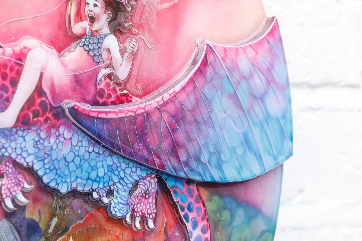 Dragon Rider - Edition by artist Kerry Darlington - Wyecliffe Galleries
