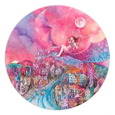 Dragon Rider - Original by artist Kerry Darlington - Wyecliffe Galleries