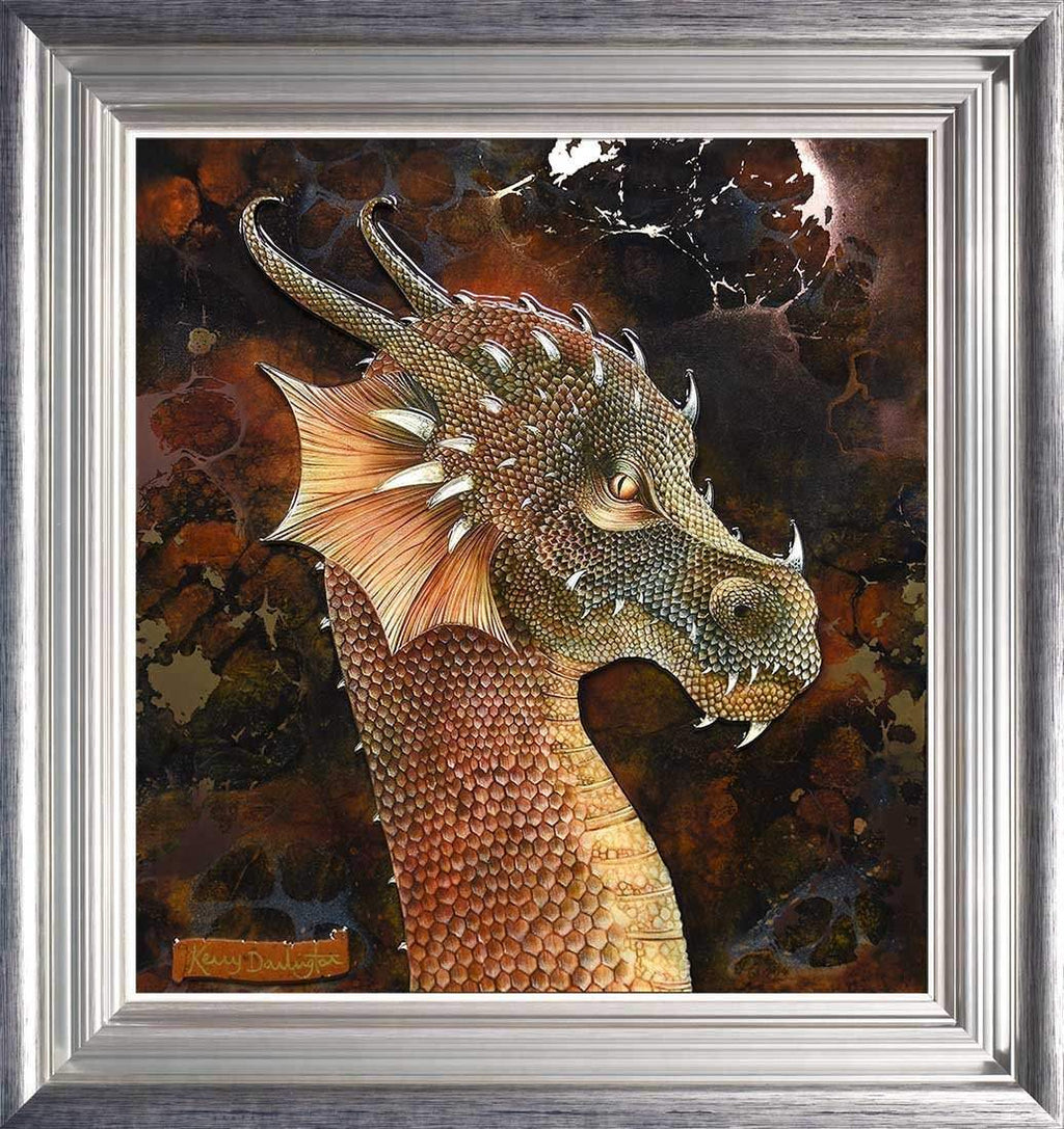 Dragon Of Hidden Treasures & Dragon Of The Underworld - Edition - Matching SET by artist Kerry Darlington - Wyecliffe Galleries