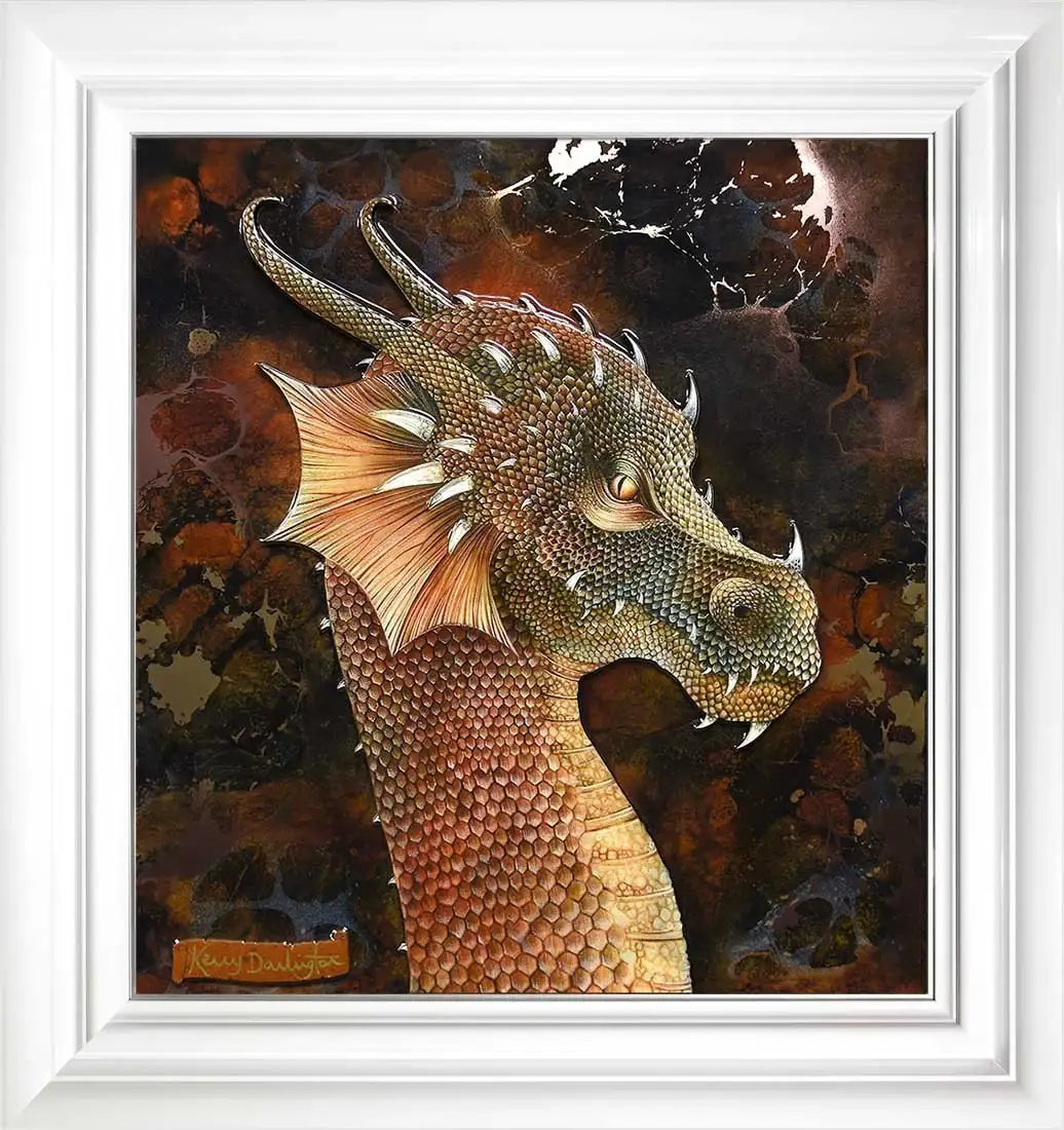 Dragon Of Hidden Treasures & Dragon Of The Underworld - Edition - Matching SET by artist Kerry Darlington - Wyecliffe Galleries