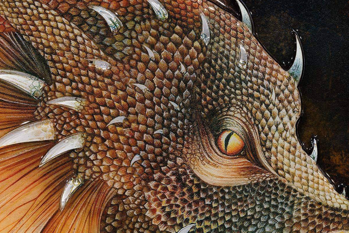 Dragon Of Hidden Treasures & Dragon Of The Underworld - Edition - Matching SET by artist Kerry Darlington - Wyecliffe Galleries