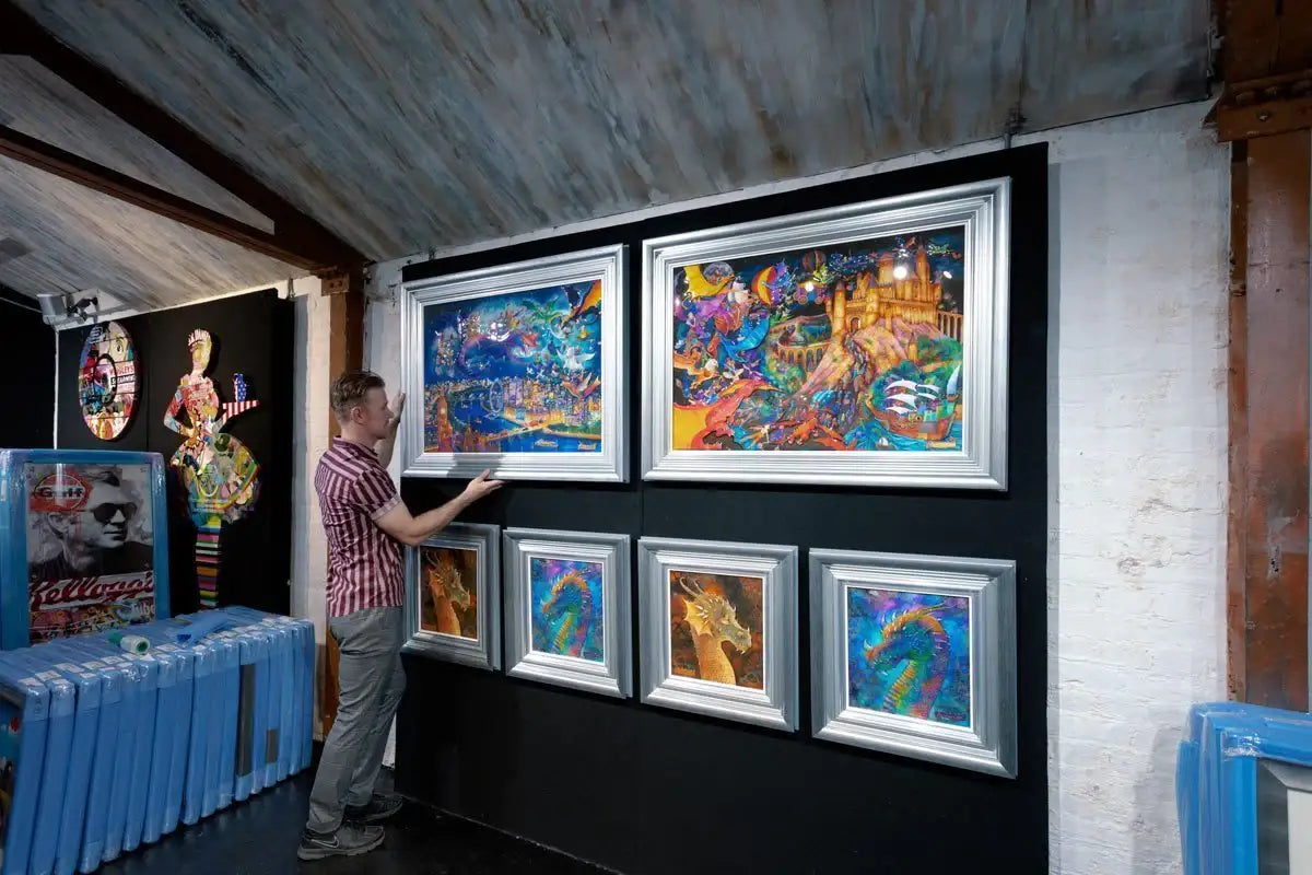 Dragon Of Hidden Treasures & Dragon Of The Underworld - Edition - Matching SET by artist Kerry Darlington - Wyecliffe Galleries