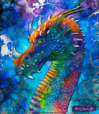 Dragon Of Hidden Treasures & Dragon Of The Underworld - Edition - Matching SET by artist Kerry Darlington - Wyecliffe Galleries