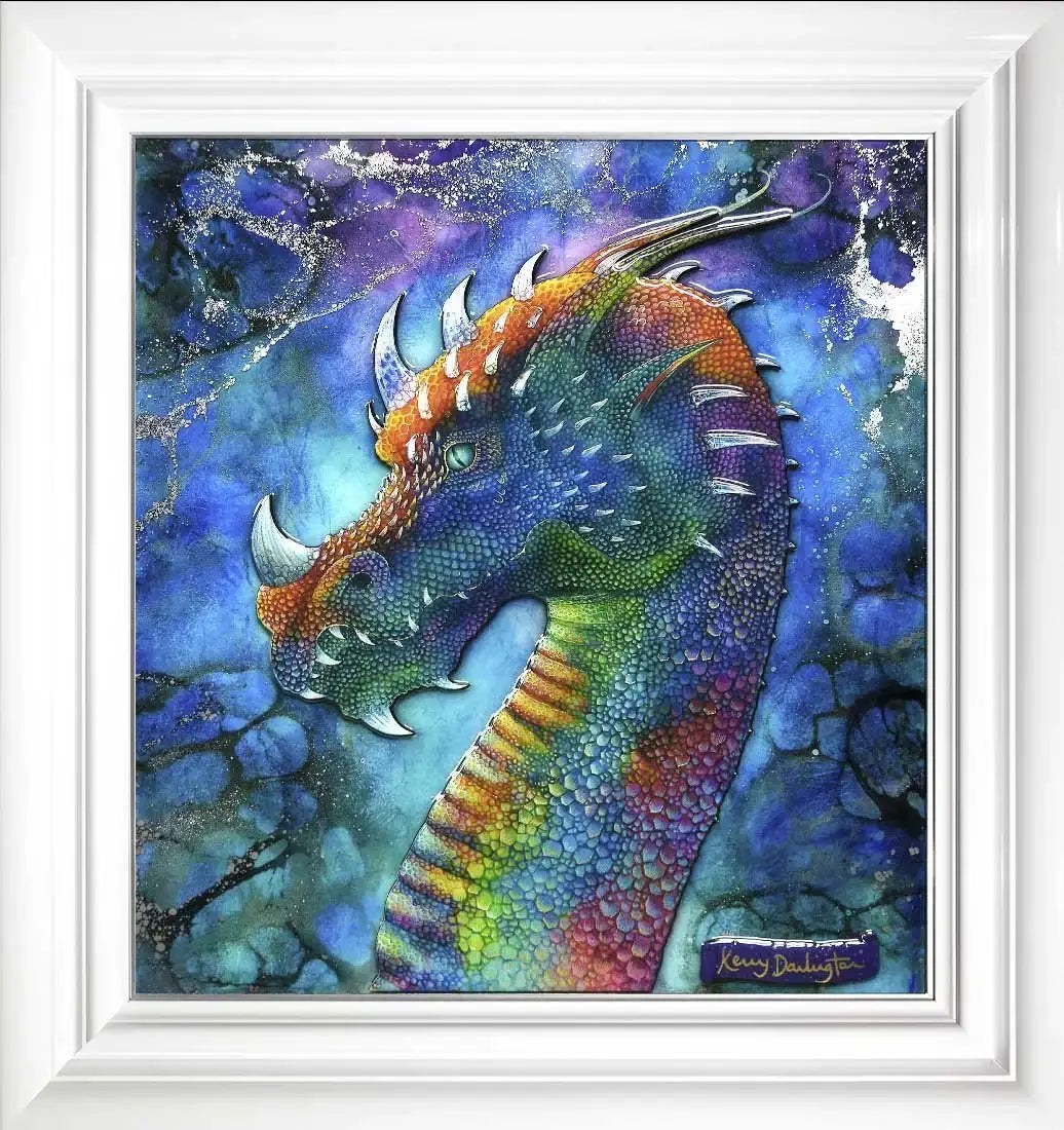Dragon Of Hidden Treasures & Dragon Of The Underworld - Edition - Matching SET by artist Kerry Darlington - Wyecliffe Galleries