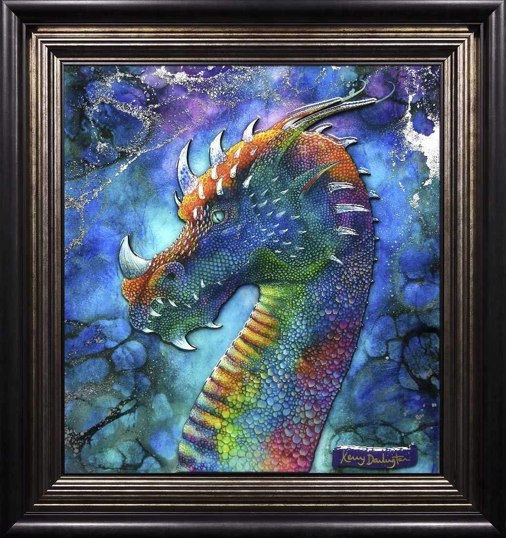 Dragon Of Hidden Treasures & Dragon Of The Underworld - Edition - Matching SET by artist Kerry Darlington - Wyecliffe Galleries