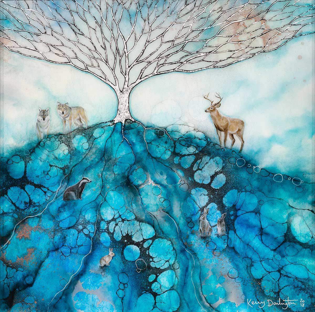 Dream Catchers - Original - SOLD by artist Kerry Darlington - Wyecliffe Galleries