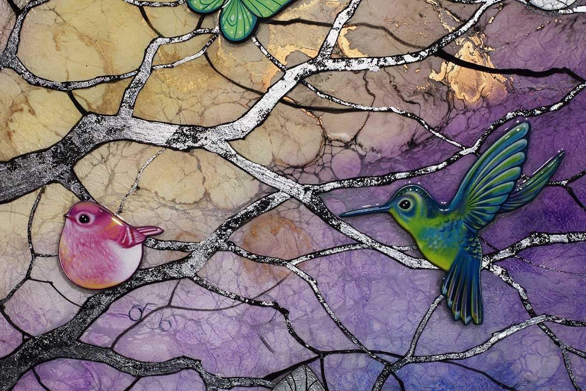 Earth's Heart - Original - SOLD by artist Kerry Darlington - Wyecliffe Galleries