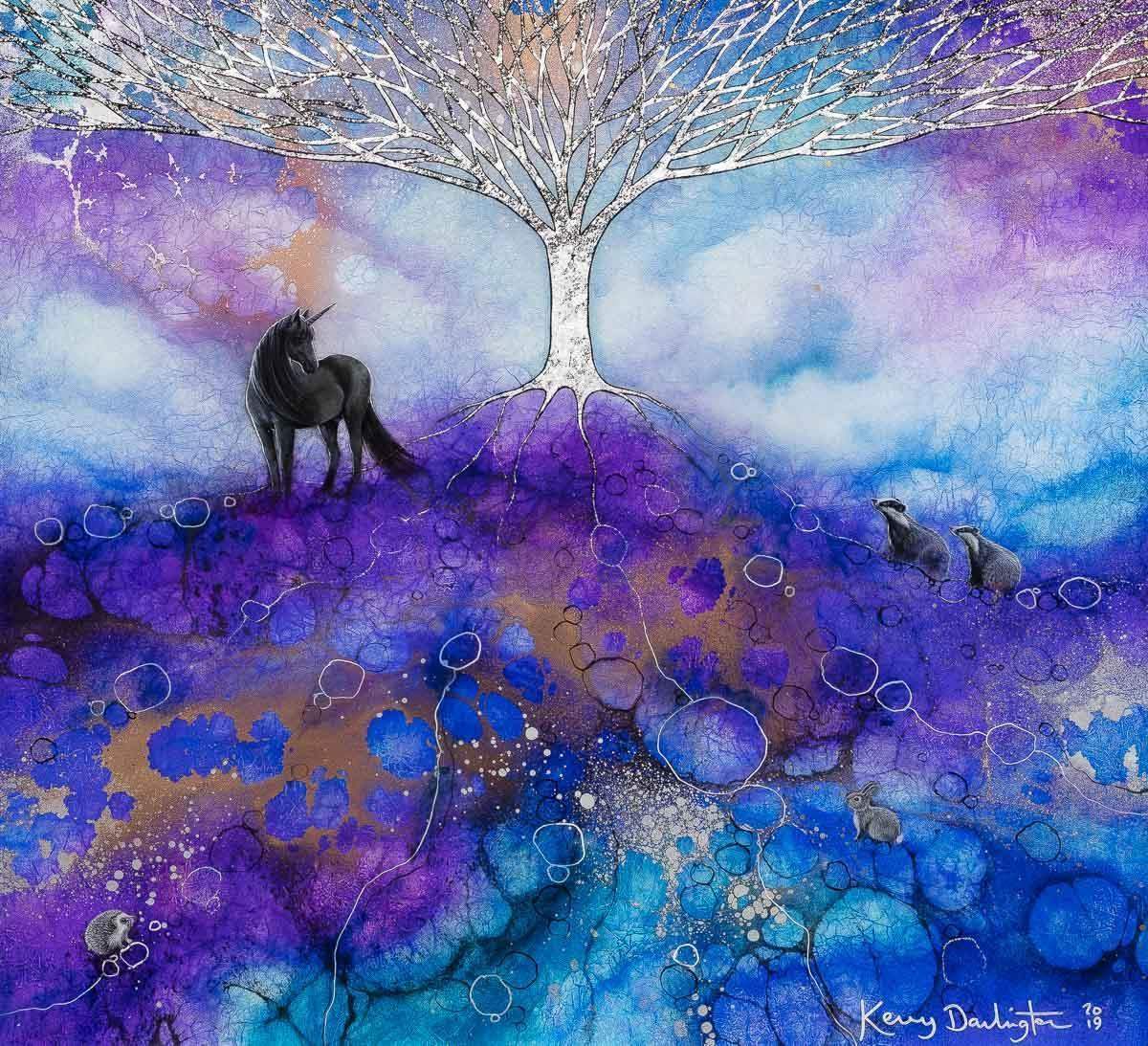 Earth's Jewels - Original - SOLD by artist Kerry Darlington - Wyecliffe Galleries