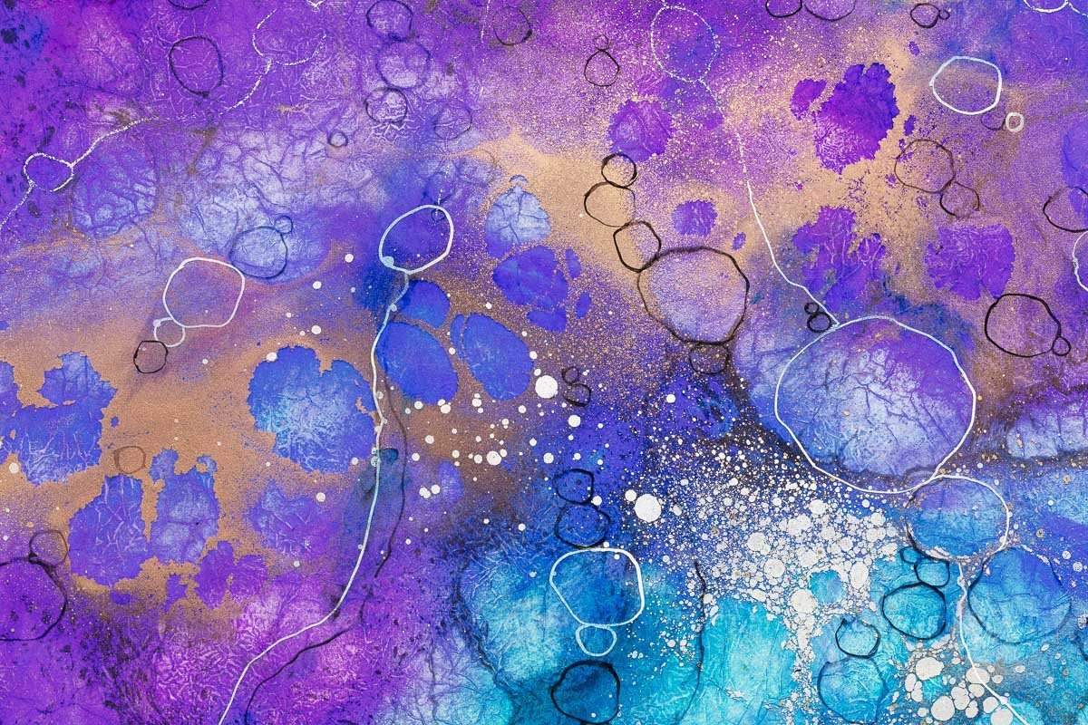 Earth's Jewels - Original - SOLD by artist Kerry Darlington - Wyecliffe Galleries