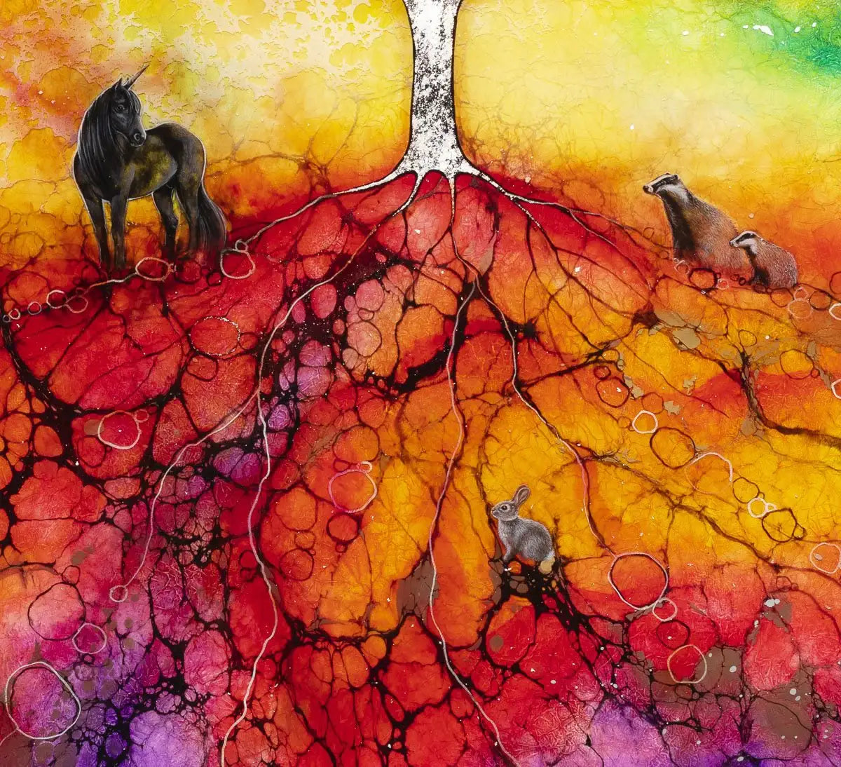 Earth, Sky & Light - Original SOLD by artist Kerry Darlington - Wyecliffe Galleries