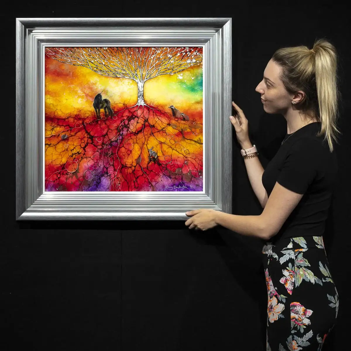 Earth, Sky & Light - Original SOLD by artist Kerry Darlington - Wyecliffe Galleries