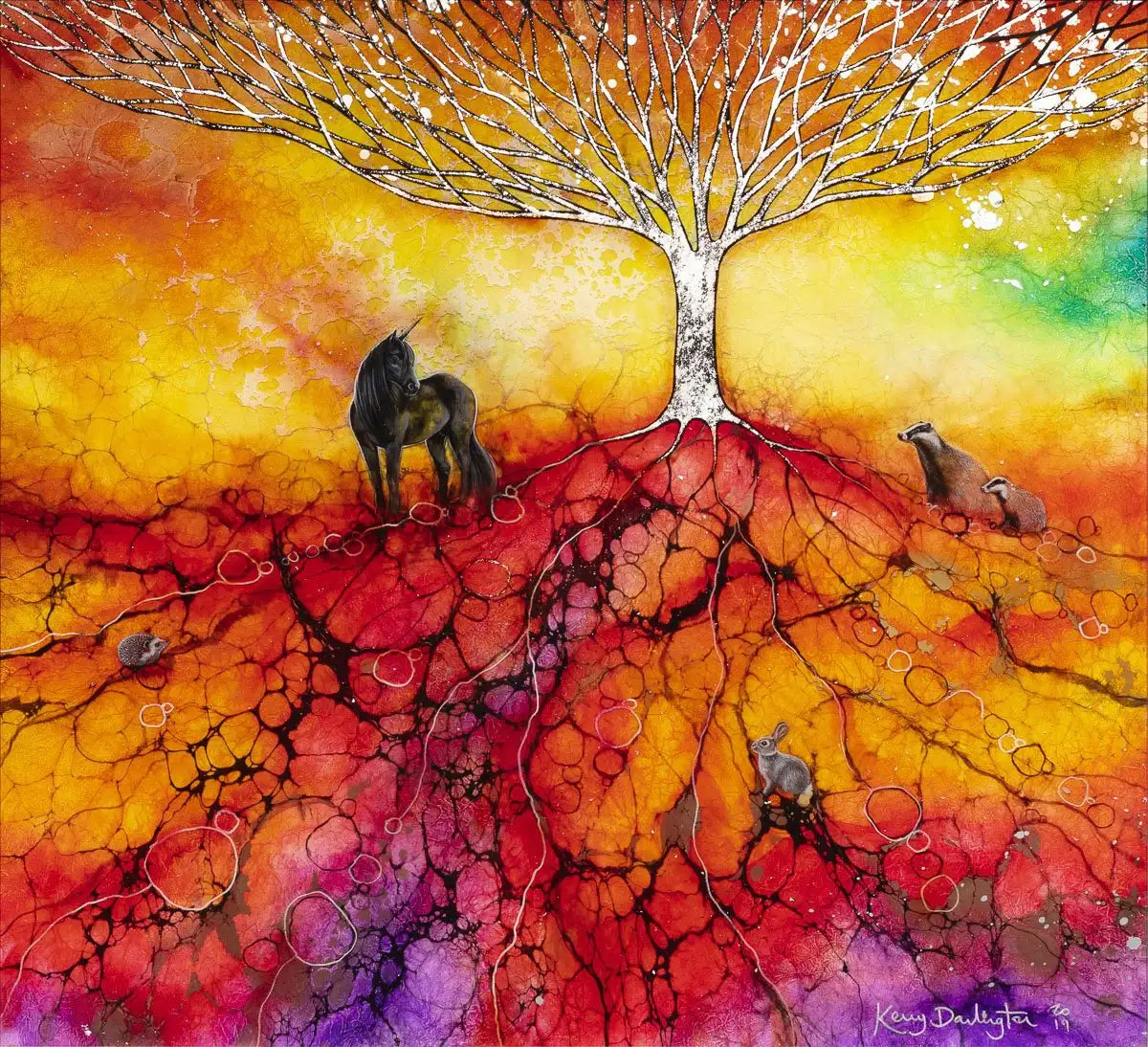 Earth, Sky & Light - Original SOLD by artist Kerry Darlington - Wyecliffe Galleries