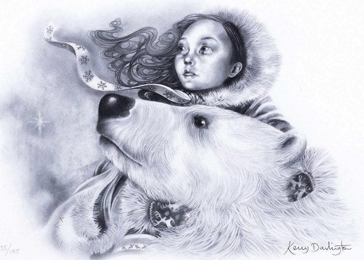 East of the Sun Sketch - Edition by artist Kerry Darlington - Wyecliffe Galleries