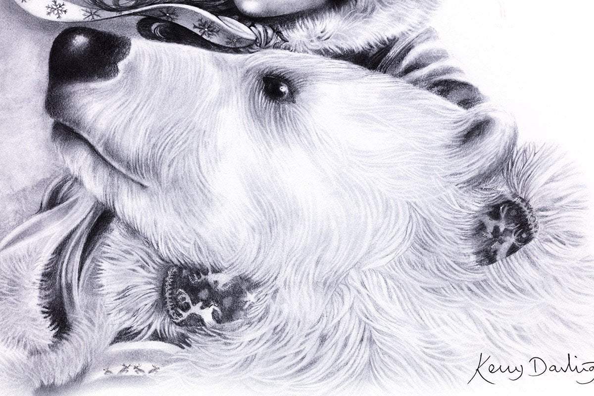 East of the Sun Sketch - Edition by artist Kerry Darlington - Wyecliffe Galleries