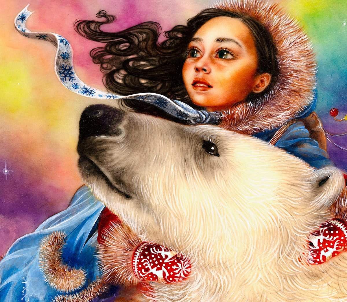 East of the Sun, West of the Moon - Published Original by artist Kerry Darlington - Wyecliffe Galleries