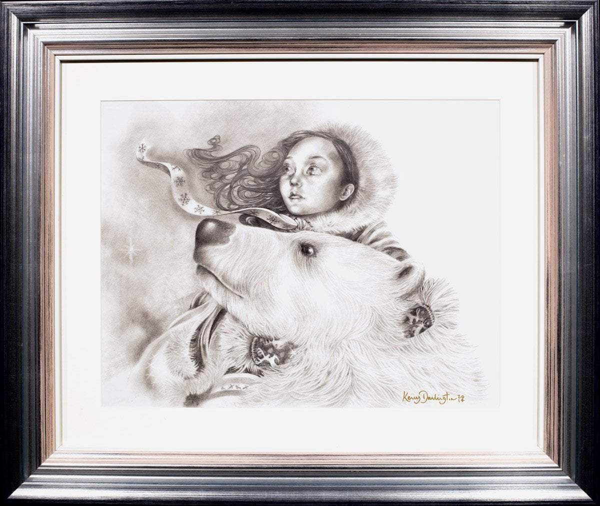 East of the Sun West of the Moon - Original Sketch - SOLD by artist Kerry Darlington - Wyecliffe Galleries