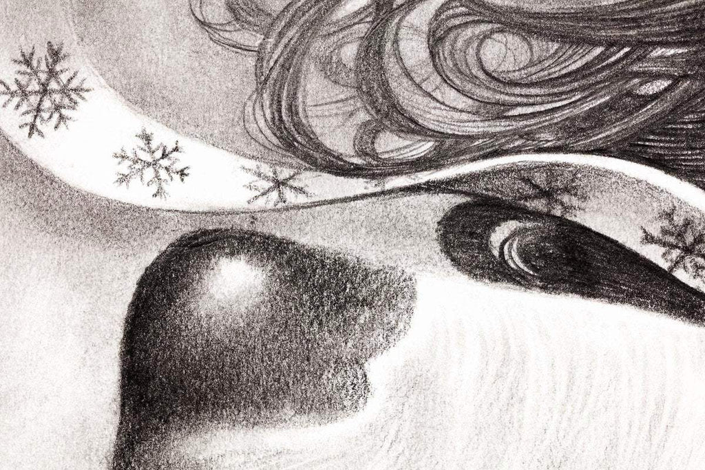 East of the Sun West of the Moon - Original Sketch - SOLD by artist Kerry Darlington - Wyecliffe Galleries