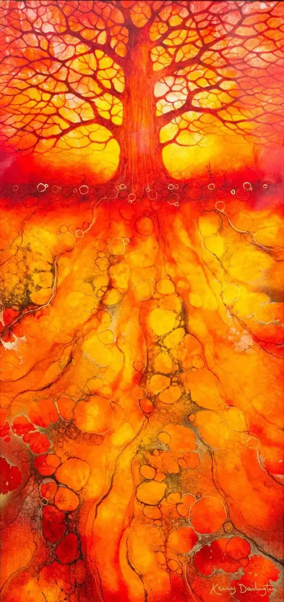 Eastern Glow - ORIGINAL - SOLD by artist Kerry Darlington - Wyecliffe Galleries