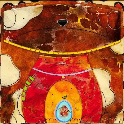 Eggspectation - Original - SOLD by artist Kerry Darlington - Wyecliffe Galleries