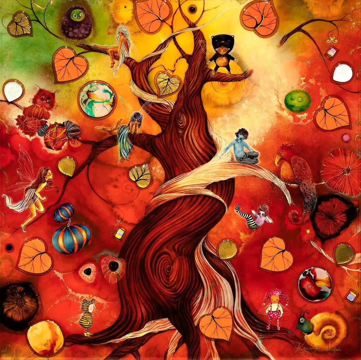 Faerie Hollow - Edition - SOLD by artist Kerry Darlington - Wyecliffe Galleries