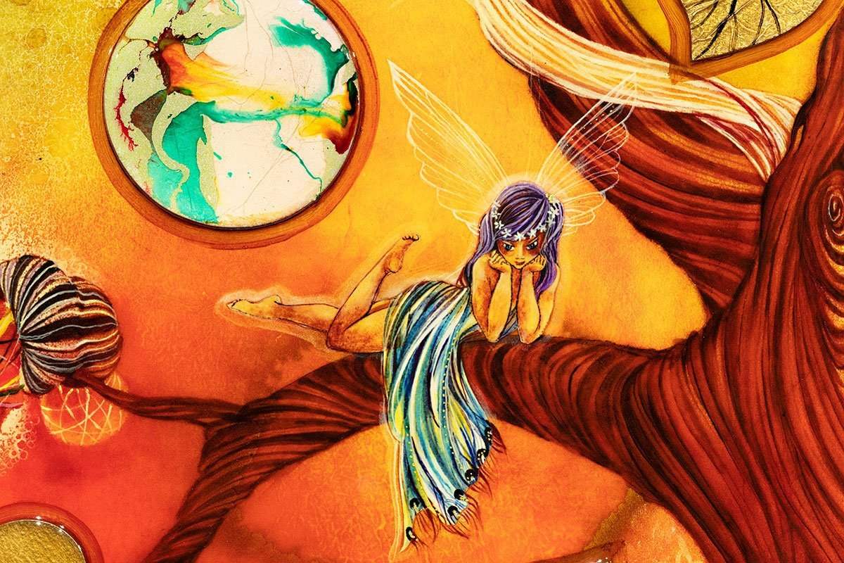 Faerie Hollow - Edition - SOLD by artist Kerry Darlington - Wyecliffe Galleries